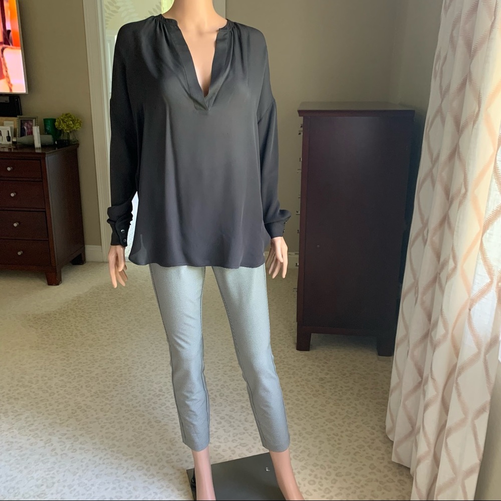 Rag & Bone Simone Micro-Check Cropped Pants (Size… - image 4